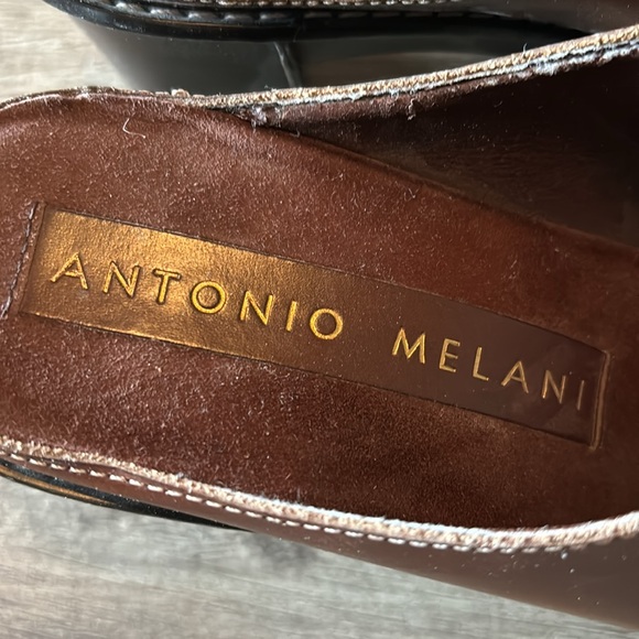Antonio Melani leather heeled mules size 7 - Picture 3 of 7